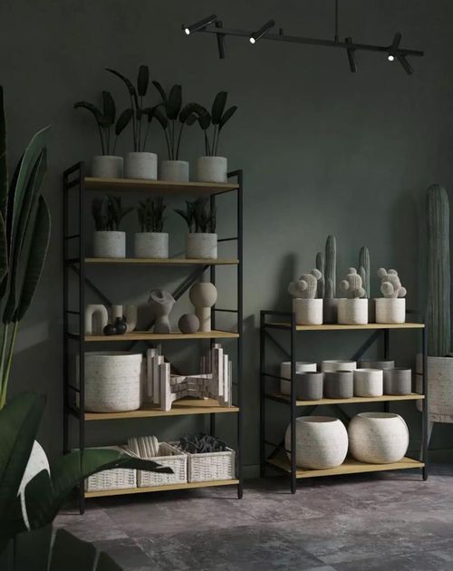 купить Офисный стеллаж Nex Home Raft metalic Loft 900x800x400mm, 3 polite PAL, Anthracite/Oak Artisan в Кишинёве 