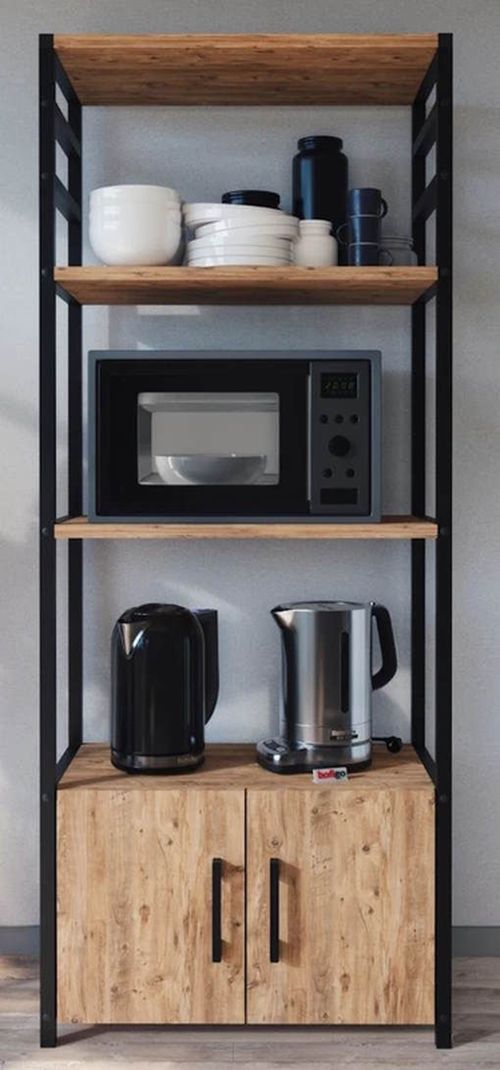 купить Этажерка Nex Home Многоярусный, для кухни, 4 ящика, 56x30x138 см, Дуб (28-04-02) в Кишинёве 