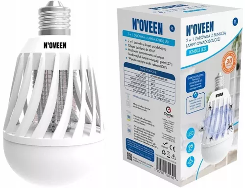 купить Уничтожитель насекомых Noveen IKN803 Light Bulb LED, area up to 40 m2 в Кишинёве 