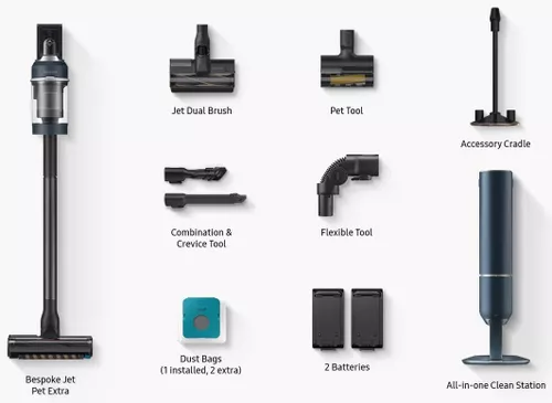 cumpără Aspirator fără fir Samsung VS20A95973B/EV BESPOKE Jet One în Chișinău 