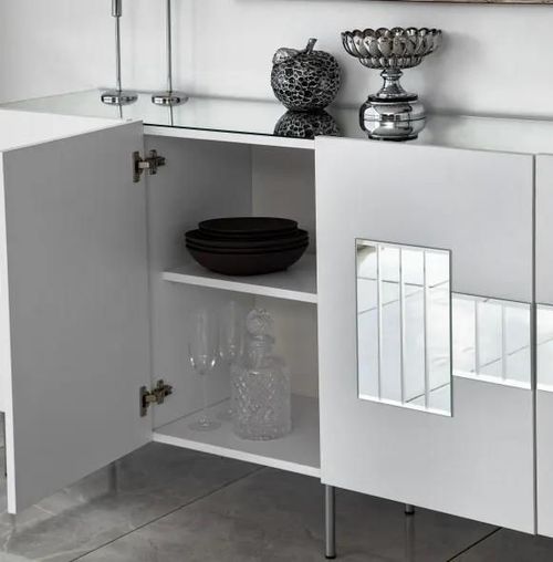 cumpără Comodă Trendy Paris, Alb, Argintiu (GTR001212) în Chișinău 