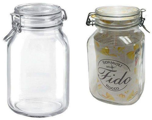 купить Контейнер для хранения пищи Bormioli Rocco 37213 Fido 2l, зажимная крышка в Кишинёве 