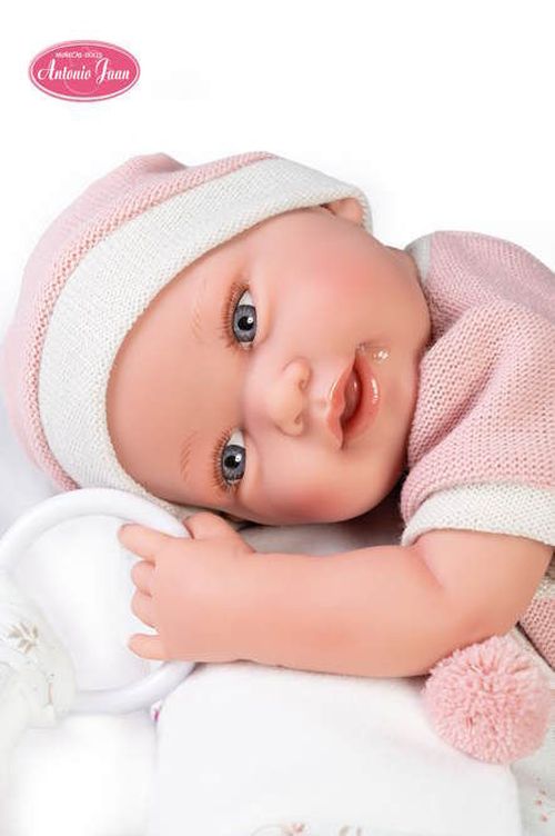cumpără Păpușă Antonio Juan 50159 bebelus Pipa in haine roz, in sac de dormit cu iepurasi, 48312 în Chișinău 