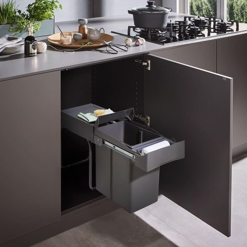 купить Фурнитура для мебели Hailo 755226-72 EINBAUEIMER 30DT 21L ( 72 oriongrau ) WESCO в Кишинёве 