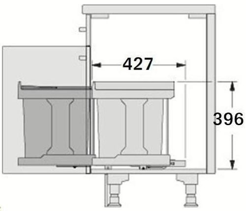 cumpără Coș de gunoi Hailo 3636001 AS Solo 20 slate grey în Chișinău 