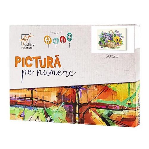 купить Картина по номерам Art Gallery CX3784 20x30cm Cos cu flori de camp в Кишинёве 