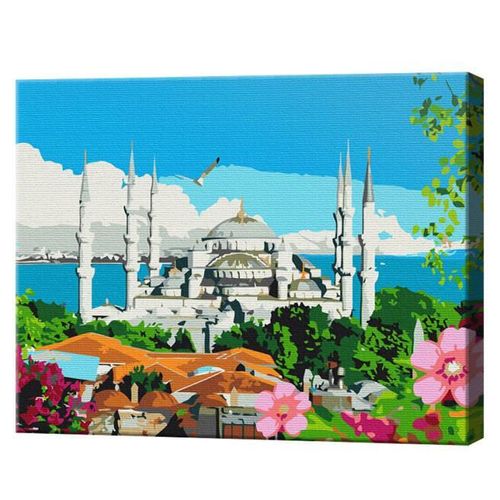 cumpără Tablou pe numere BrushMe BS51586 Pictura pe numere 40x50cm Eco Istanbul de vara în Chișinău 