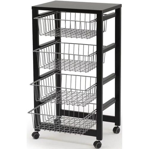 cumpără Noptieră Arredamenti Italia GingerOne Nero, для овощей с верхом, черный în Chișinău 