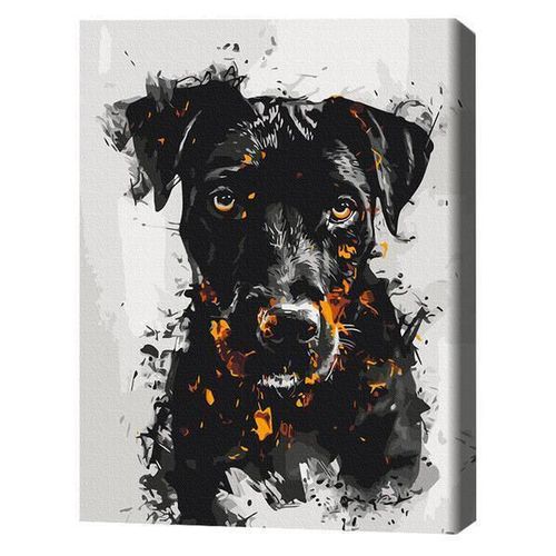cumpără Tablou pe numere BrushMe BS53929 (în cutie) Câinele de foc în Chișinău 