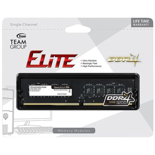 cumpără 32GB DDR4 Team Elite 32GB DDR4 (TED432G3200C2201) PC4-25600 3200MHz CL22, Retail (memorie/память) în Chișinău 
