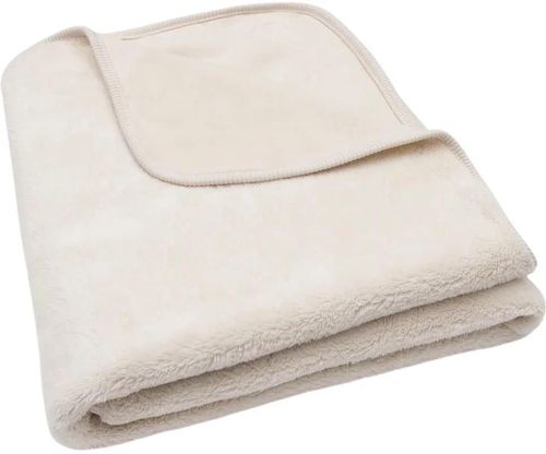 cumpără Lenjerie de pat pentru copii Jollein 516-522-68129 Paturica Basic Jersey/Sherpa Oatmeal, 100x150cm în Chișinău 