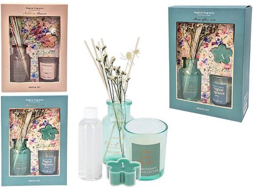 купить Ароматизатор воздуха Promstore 55228 Set pentru aromaterapie 3 piese (odorizant 30ml + 2 lumanari aromate) в Кишинёве 