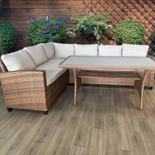 cumpără Mobilier pentru grădină Hydro S Coltar p/u terasa Ibiza, 6 persoane, Maro/Bej în Chișinău 