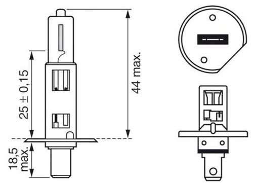 cumpără Lampă auto Bosch H1 Plus 150 Gigalight 12V 55W P14,5s Blister (1987301135) în Chișinău 