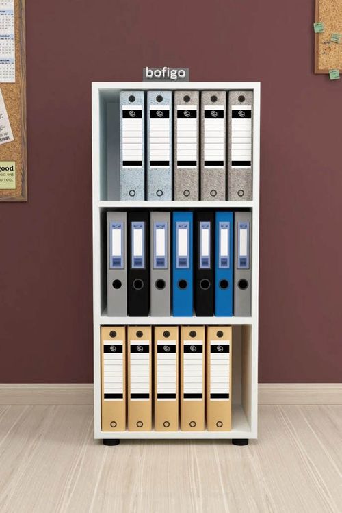 купить Офисный стеллаж Nex Home Folder, 49x30x108 cm, Белый  (13-23-01) в Кишинёве 