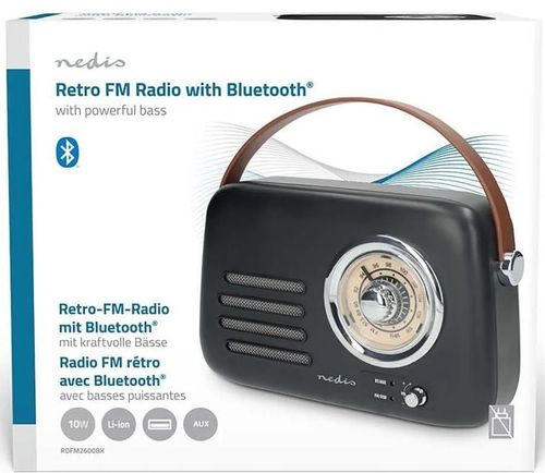 купить Радиоприемник Nedis RDFM2600BK в Кишинёве 