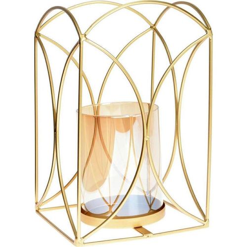 cumpără Lumânare H&S 33572 Sfesnic metalic pentru lumanari pastile 15x24cm, auriu în Chișinău 