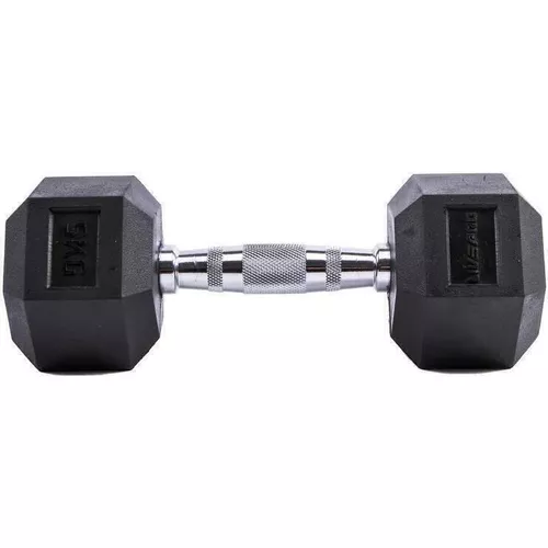 cumpără Ganteră LivePro 49884 Gantera Hex Rubber Dumbbell 2x30kg, LP8005/30/BK în Chișinău 