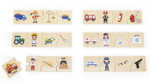 купить Головоломка Viga 44749 Puzzle logic Profesii și unelte 24elem в Кишинёве 