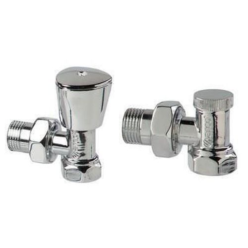 cumpără Supapă de închidere Arco 38922 Set robinet tur/retur, pentru uscatoare 1/2", crom, Teide Plus (KCM22) în Chișinău 