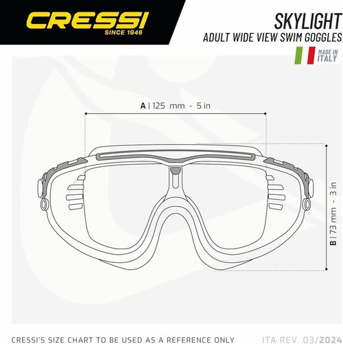 cumpără Accesoriu pentru înot Cressi-Sub Ochelari Inot Skylight Sil Clear/Frame White Pink (De203340) în Chișinău 