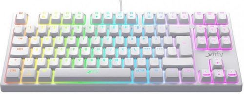 купить Клавиатура Xtrfy XG-K4-RGB-TKL-WH-R-RUS K4 TKL RGB Kailh Red, RU (Eng/Rus), White в Кишинёве 