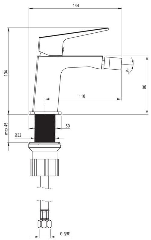 cumpără Baterie pentru bideu Deante BQL_030M în Chișinău 
