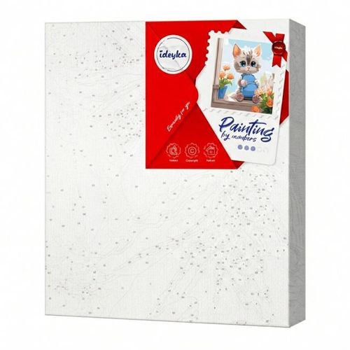 cumpără Tablou pe numere Ideyka KHO6554 40x40cm Eco, Pufosel dragalas în Chișinău 