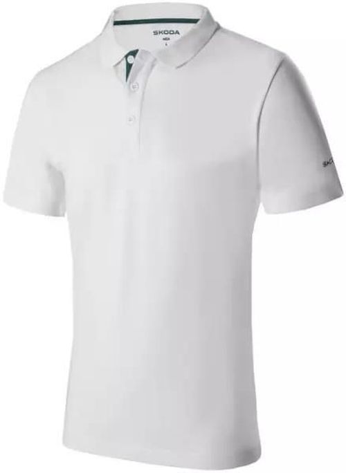 cumpără Îmbrăcăminte sport Skoda 6U0084230084 Футболка-поло мужская белая (S) în Chișinău 