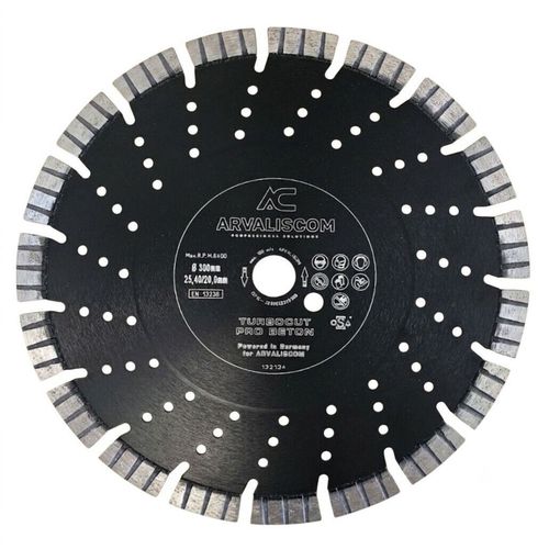 cumpără Disc de tăiere Arvaliscom 132134 Disc diamantat p/u beton FX-580 segm 17mm 300x25.4 în Chișinău 
