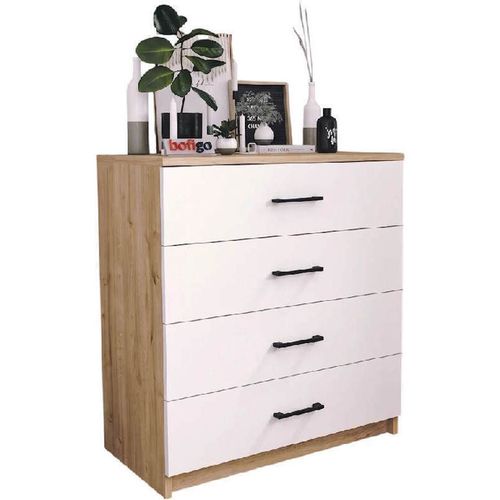 купить Комод Bofigo 27-01-41 Sapphire Oak/White в Кишинёве 