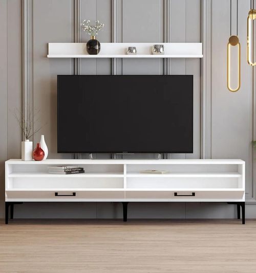 cumpără Comodă TV Trendy Istanbul, Alb 180x47x35cm în Chișinău 