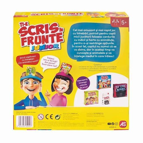 cumpără Set de creație As Kids 1040-25044 Joc de societate Ti-e scris in frunte Junior (RO), 1291D în Chișinău 