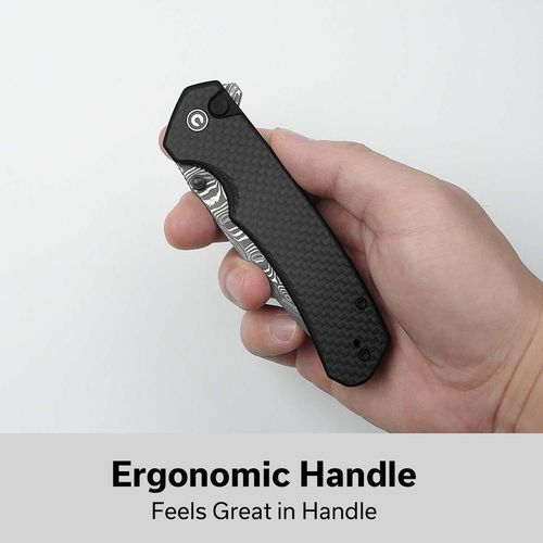 купить Нож походный Civivi C19059C-DS1 Brazen, G10 carbon fiber, Button Lock в Кишинёве 