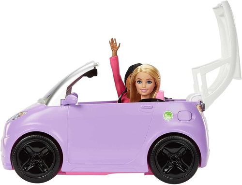 купить Кукла Barbie HJV36 Automobil Electric Convertibil в Кишинёве 
