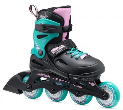 купить Роликовые коньки Rollerblade 073735003C1 FURY NERO\VERDE MARE Size 33-38 в Кишинёве 