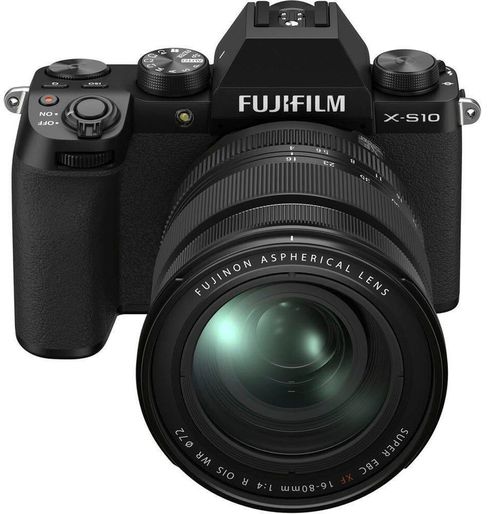 купить Фотоаппарат беззеркальный FujiFilm X-S10 black/XF16-80mmF4 R OIS WR Kit в Кишинёве 