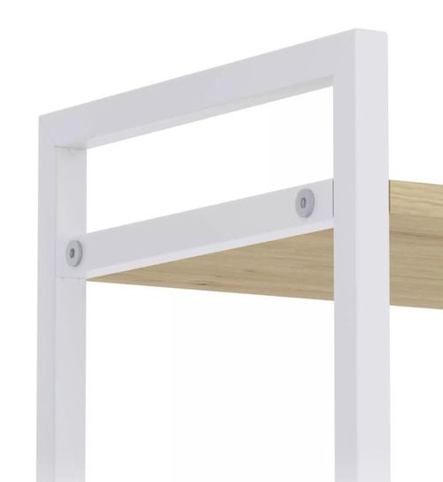 cumpără Raft de birou Nex Home Raft metalic Loft 1700x800x350mm, 5 polite PAL, White/Oak Artisan în Chișinău 