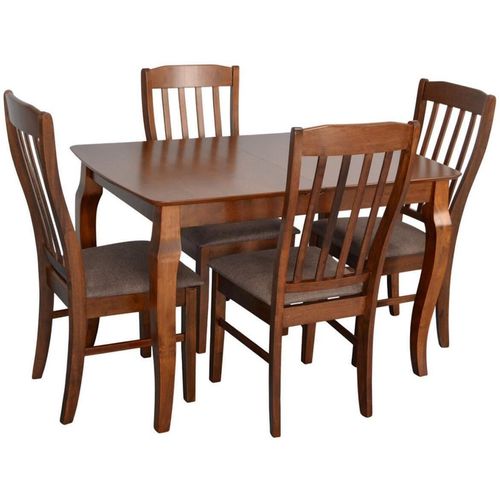 cumpără Set masă și scaune Evelin di Costacurta стол HV-29V Burnish oak + 4 стула Wenyi Burnish oak/Ekea12 Dark Brown în Chișinău 