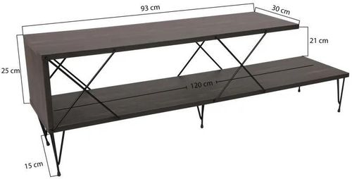 купить Тумба напольная для TV Trendy Strada Maro închis, 120x40x30cm (GTR000209) в Кишинёве 