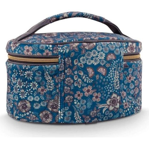 купить Несессер/косметичка Pip Studio 51.274.285 Cleo Beauty Case Quilted Daisy Dreams Blue 26x16x16cm Blue в Кишинёве 
