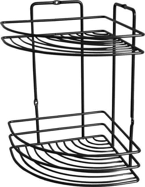 купить Полка для ванной Sepio 6932 2 nivele negru в Кишинёве 