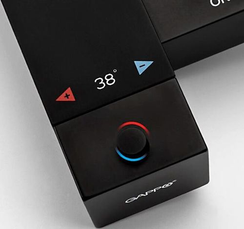 купить Смеситель для биде Gappo G7207-60 ЧЕРНЫЙ с термостатом (встроенное биде) в Кишинёве 