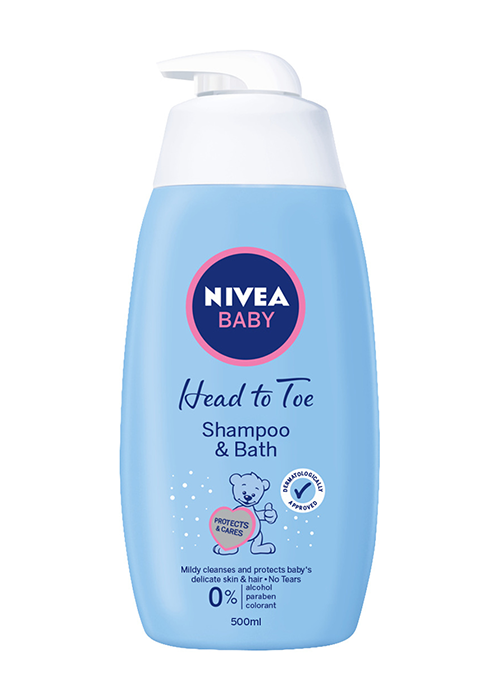 Пенка-шампунь для тела и волос Nivea Baby 500 мл 