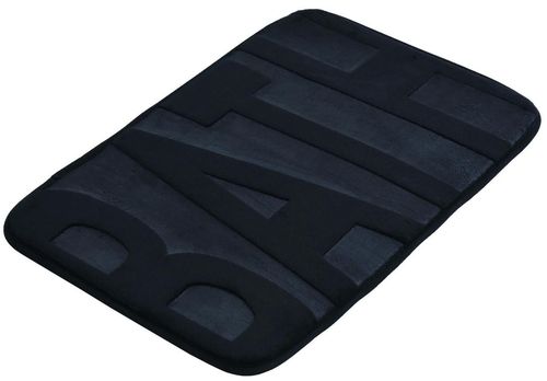 cumpără Covoraș de baie Bisk 07901, BATH negru, 60x40 în Chișinău 