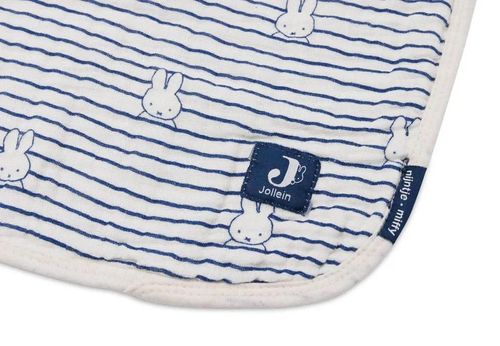 купить Детское постельное белье Jollein 521-511-68008 Paturica Muslin Miffy Stripe Navy, 75x100cm в Кишинёве 