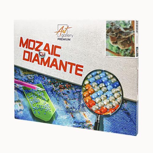 cumpără Tablou pe numere Art Gallery XQB80881 Mozaic cu diamante 30x40cm Koala cu puiul sau în Chișinău 