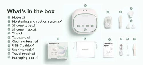 купить Аспиратор назальный Momcozy BN008-WH70000B10101-A BreezyClear Pro 2in1 (electric) в Кишинёве 