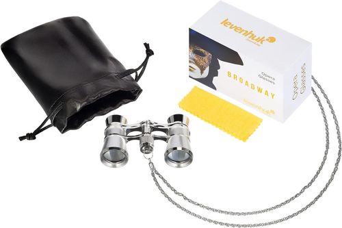 купить Бинокль Levenhuk Broadway 325B Silver Opera Glasses в Кишинёве 
