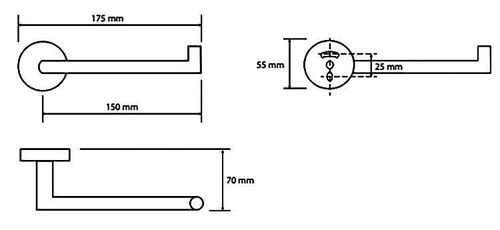 купить Держатель бумаги Bemeta Amber Right 155212032 в Кишинёве 